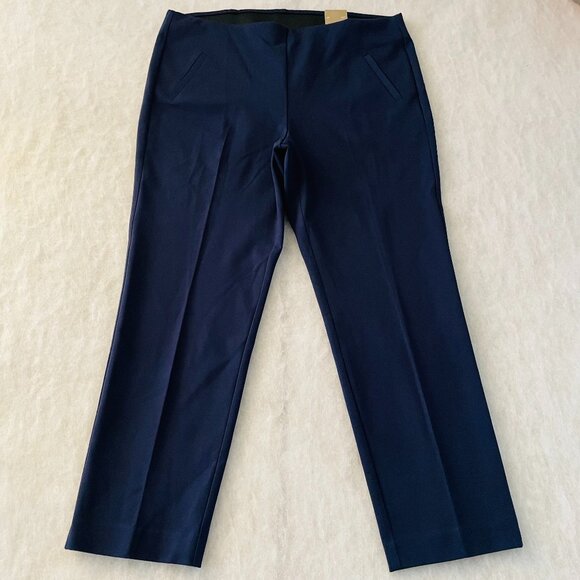 Chico's Pants - NWT Fabulously Slimming By Chico's Womens Midnight Ponte Ankle Pants Size 3 USXL